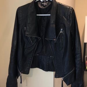Lulus faux leather jacket